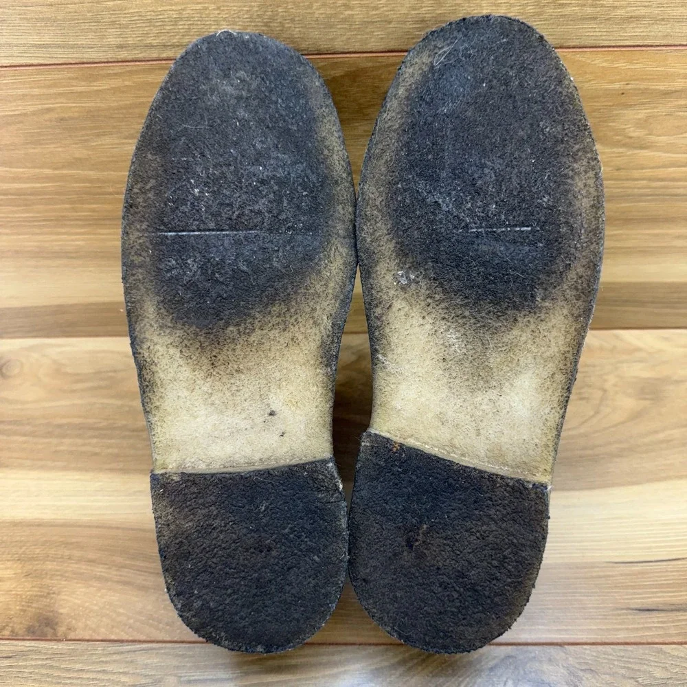 Clarks‎ Charles F Stead Chukka Boots Womens 8 M Navy Blue Suede Ankle